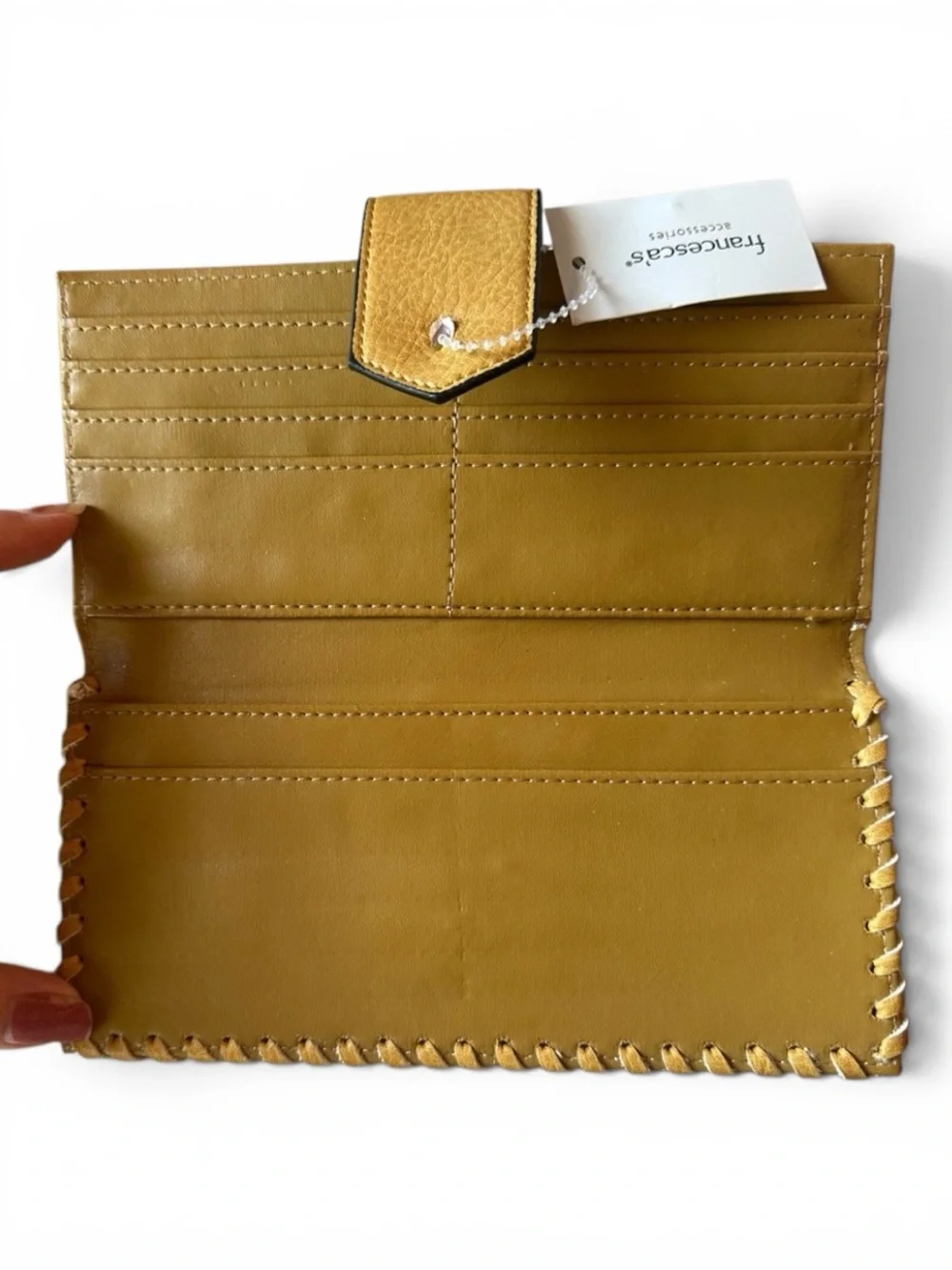Francesca's Collections Perforated Wallet Clutch - Sunshine